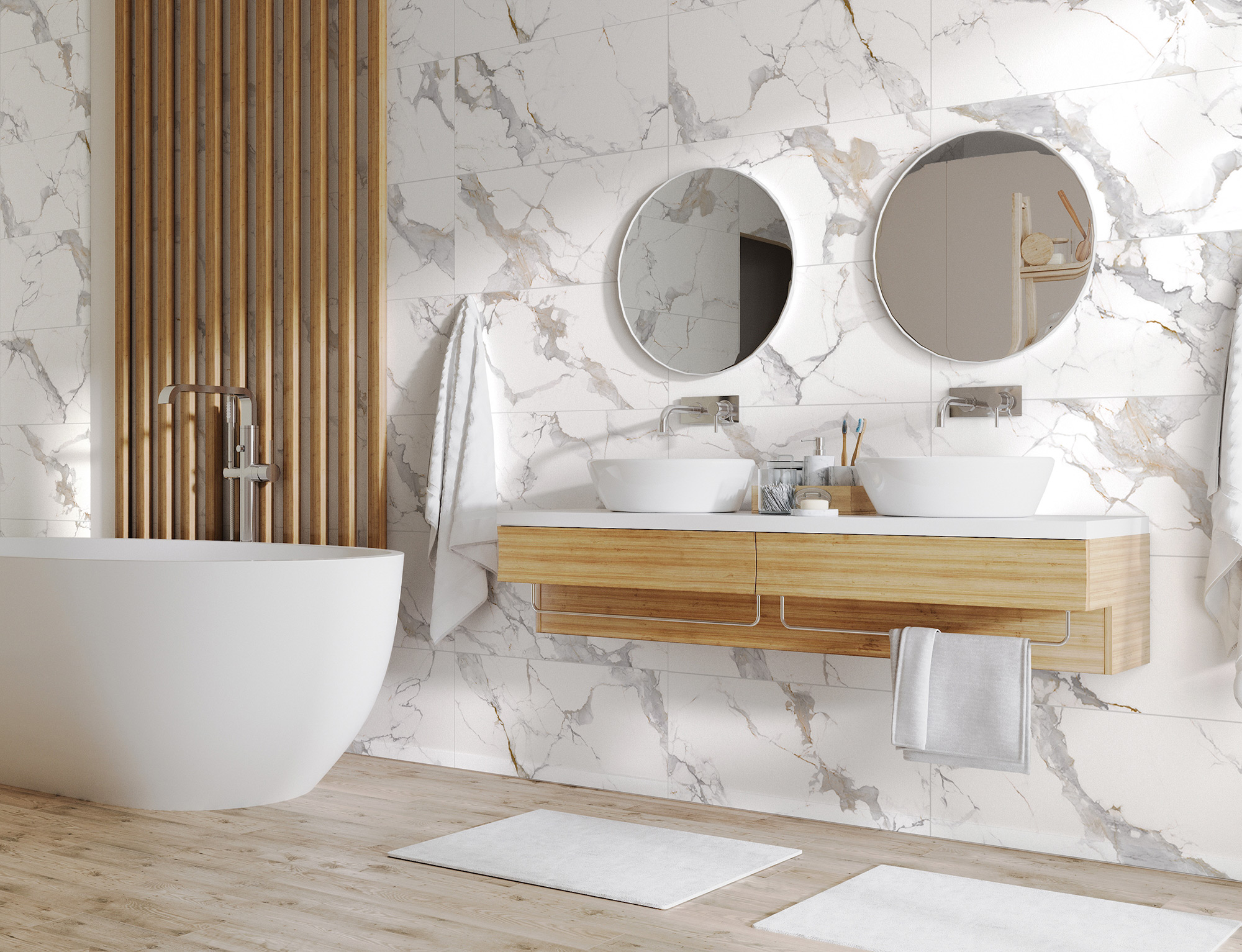GT60606103PR Керамогранит Calacatta Imperial_GT Бел. 60x60 полир._ 1\48,96