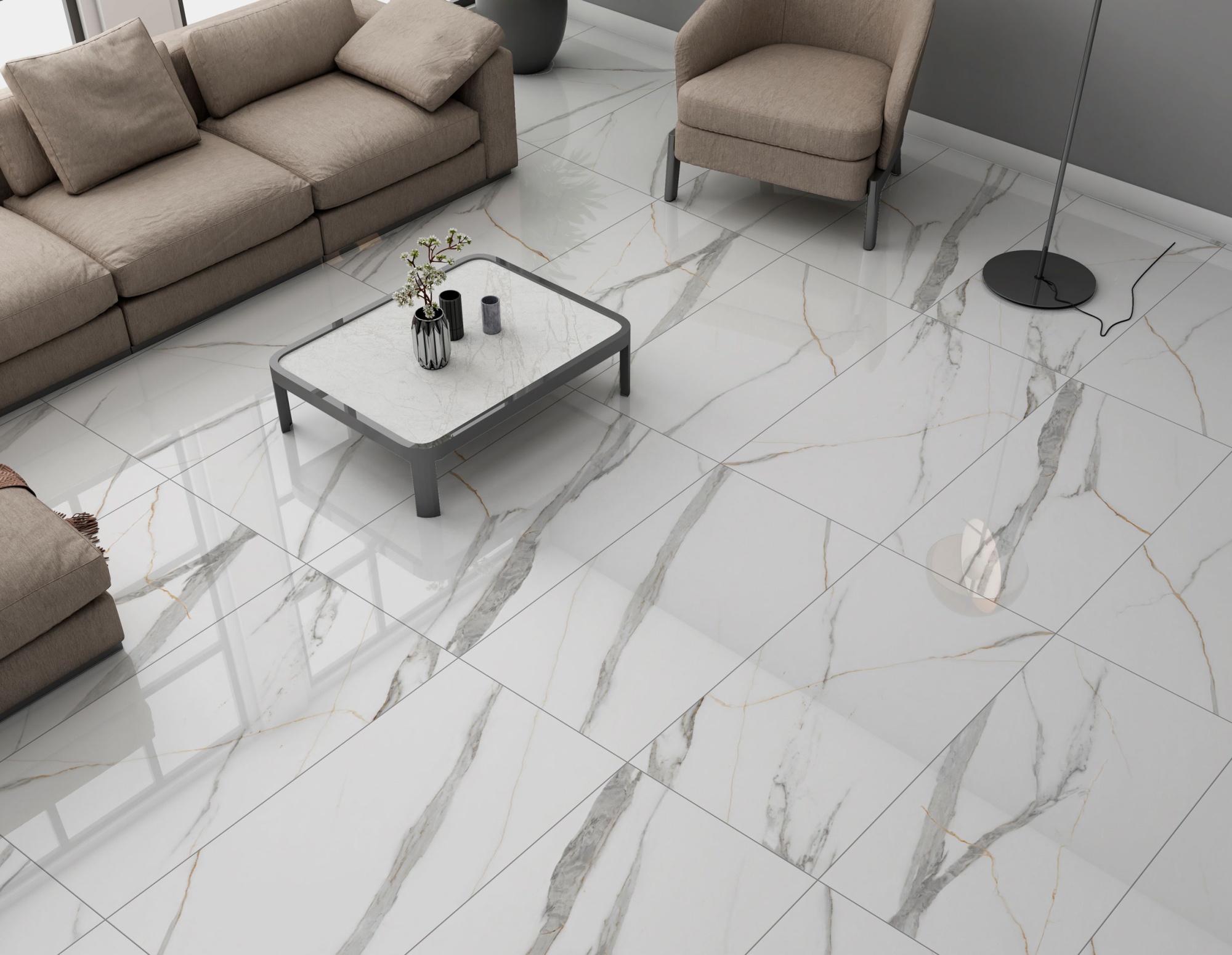 GT60605503PR Керамогранит Angel Statuario_GT Бел. 60x60 полир._ 1\48,96